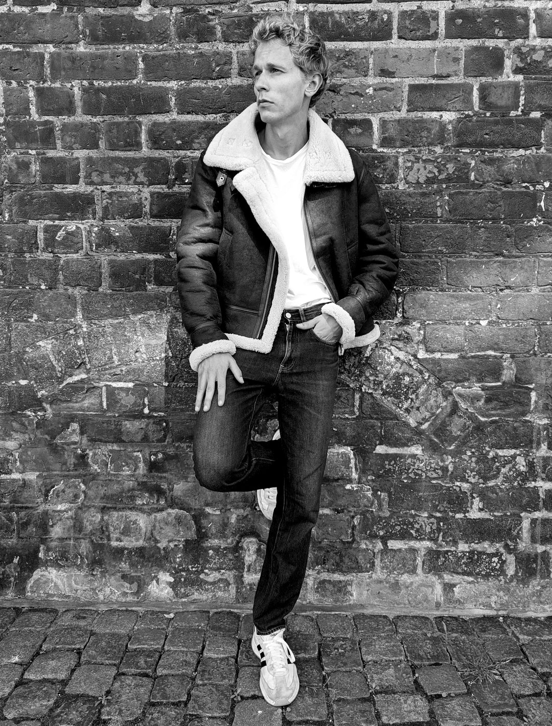 Joost, 65 cm. - Nappa Lamb Crack Washed - Man - Dark Brown