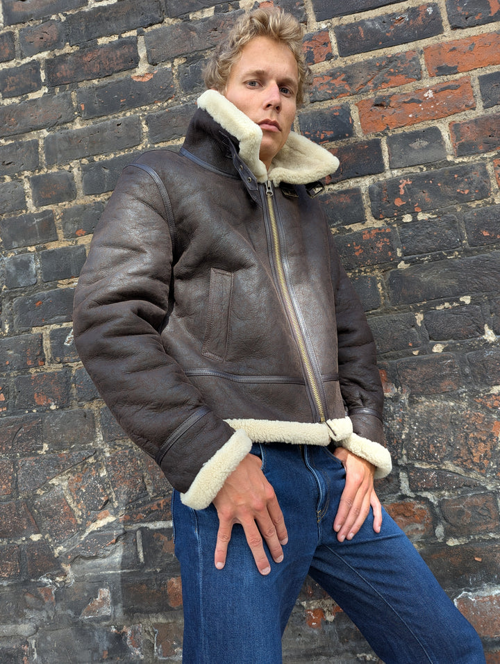 Joost, 65 cm. - Nappa Lamb Crack Washed - Man - Dark Brown