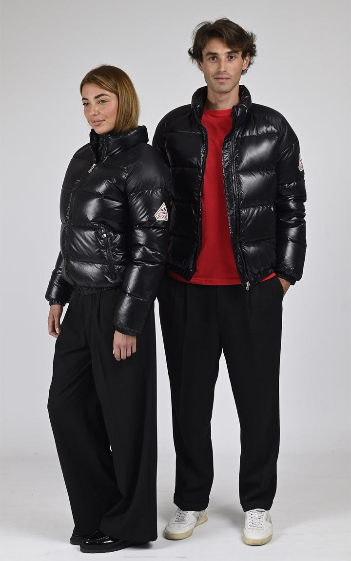Black Vintage Mythic Puffer Jacket - Unisex