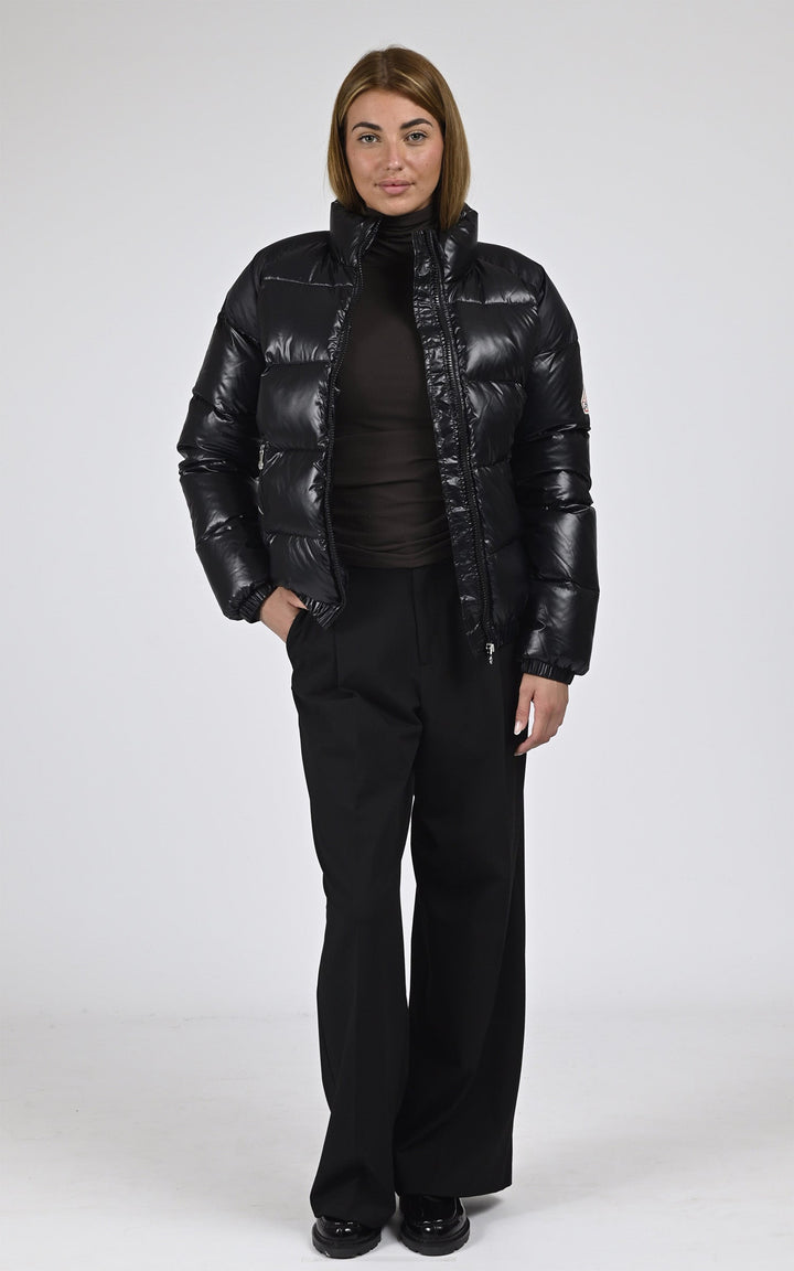 Black Vintage Mythic Puffer Jacket - Unisex
