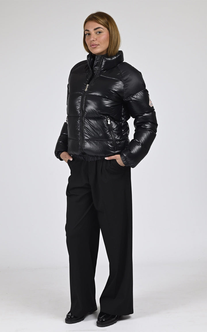 Black Vintage Mythic Puffer Jacket - Unisex