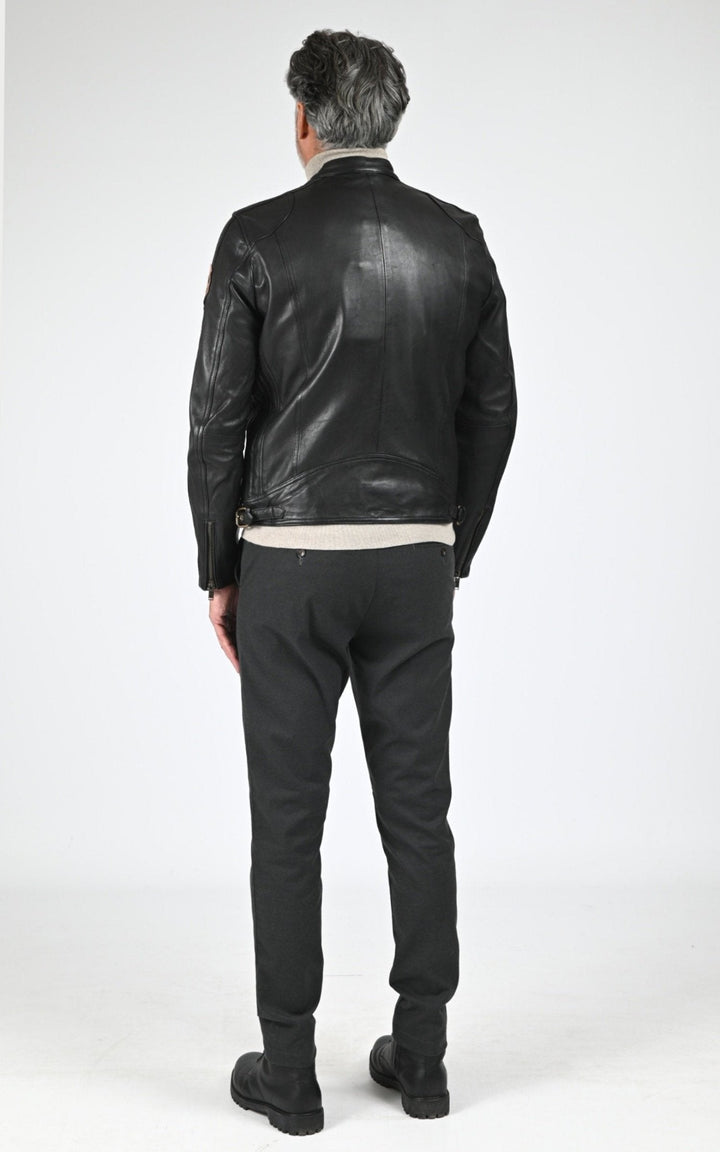Blouson Cuir Homme Daytona 73, modèle Tormo 104383 de couleur black