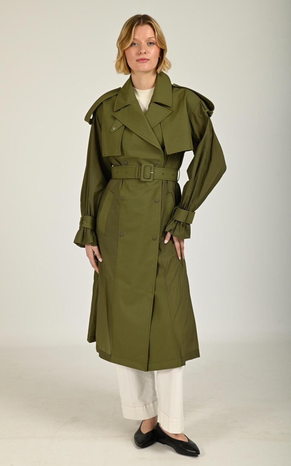 7/8 Textile Femme Mackage, modèle Zonomi de couleur light military