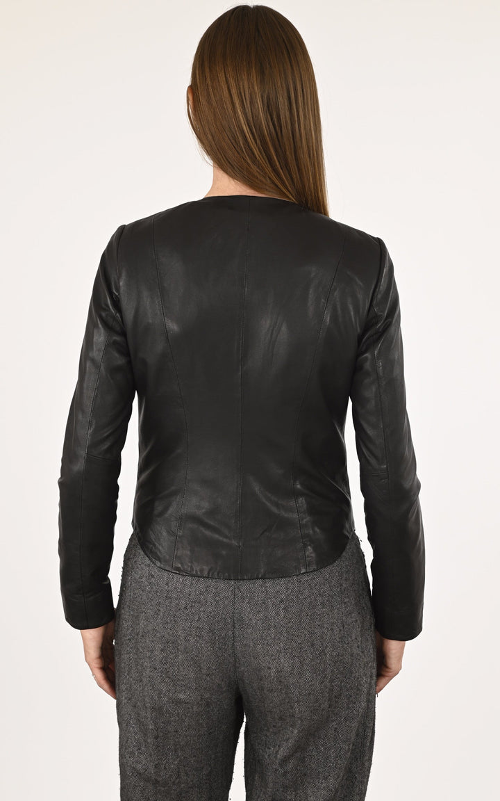 A "P1418" Noir La Canadienne Spencer Femme back photo