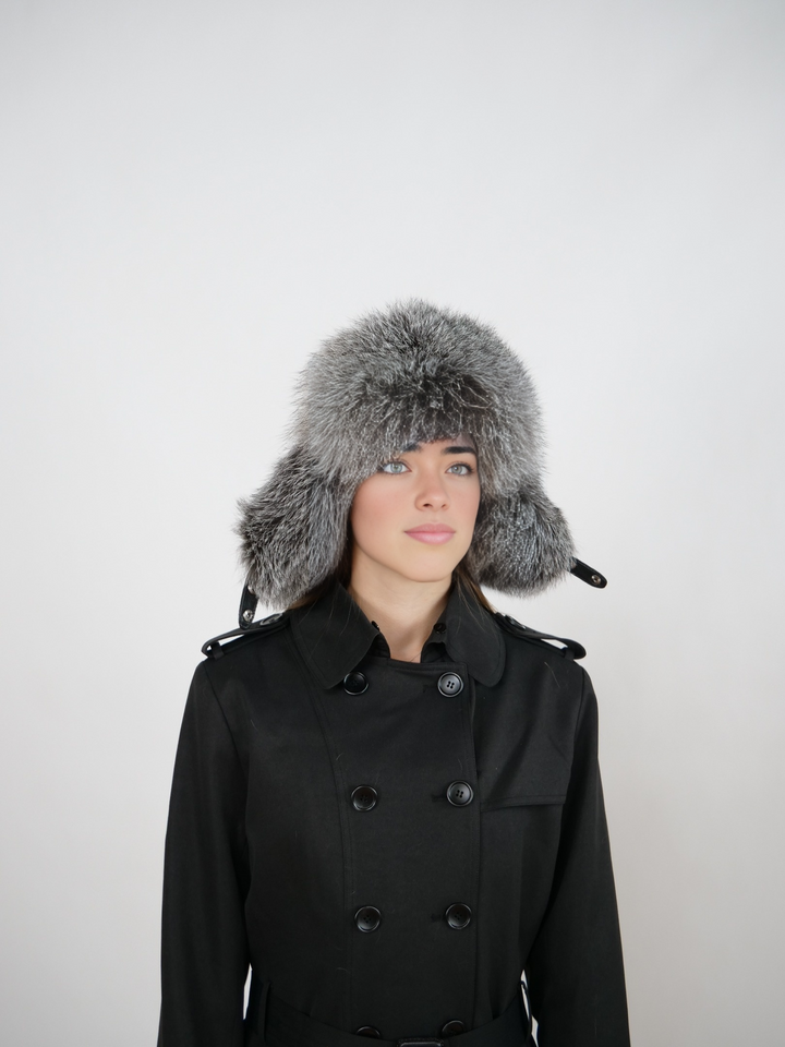 202 Fox Trapper Hat - Fox - Accesories - Black