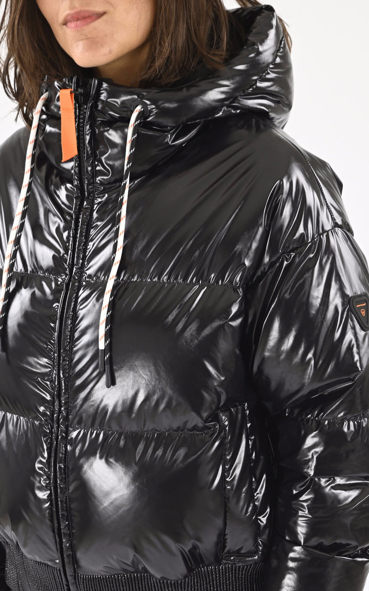 A "NINE" Noir Gertrude Bl Doudoune Femme details photo