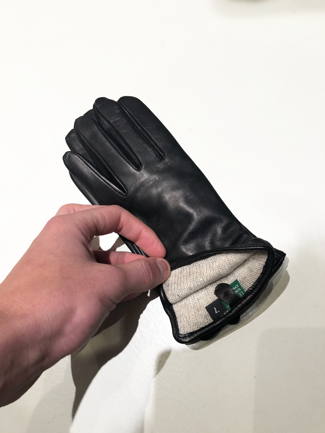 Z-1601 Vanlig handske - Lamm Slink Läder - Tillbehör - Svart