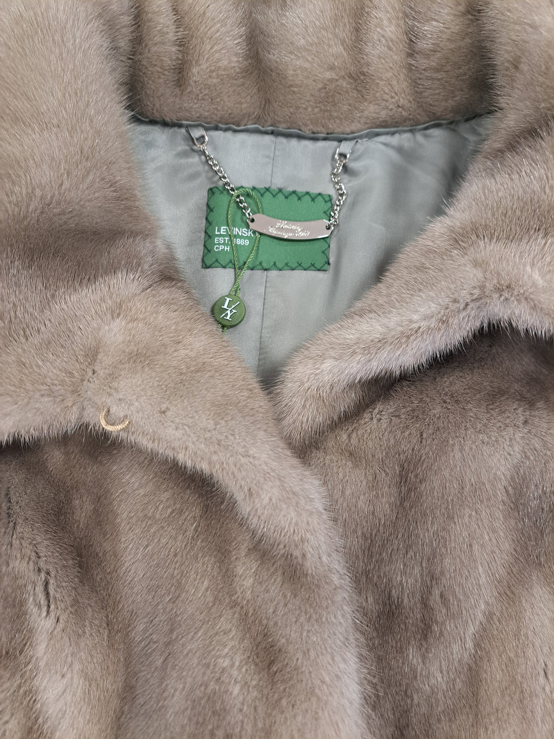 Irene, 65 cm. - Collar - Mink - Women - Silver Blue