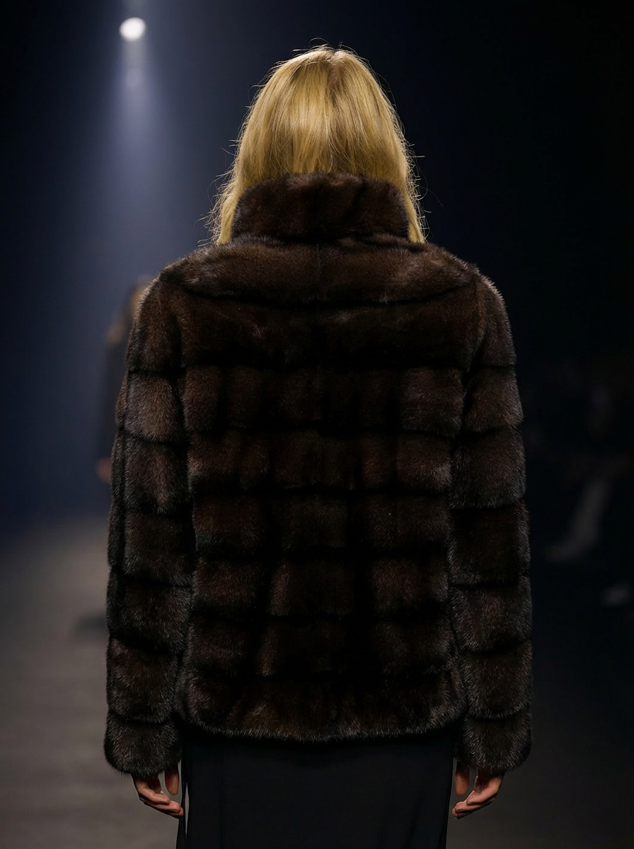 Olise, 63 cm. - Mink - Women - Mahogany