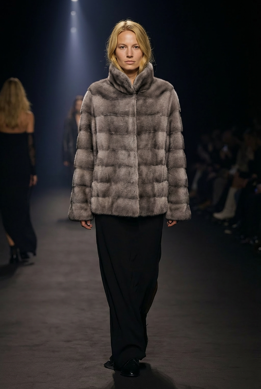 Olise, 60 cm. - Mink - Donne - Silver Blue