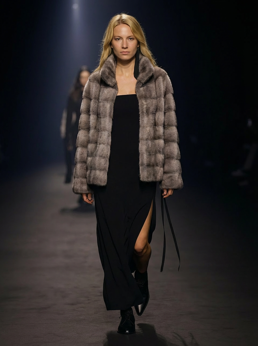 Olise, 60 cm. - Mink - Donne - Silver Blue