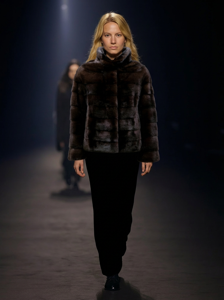 Olise, 63 cm. - Mink - Women - Mahogany