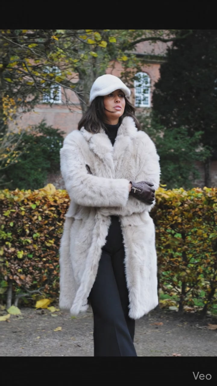 Hellani, 95 cm. - Collier - Toscana Lamb - Femmes - beige sombre