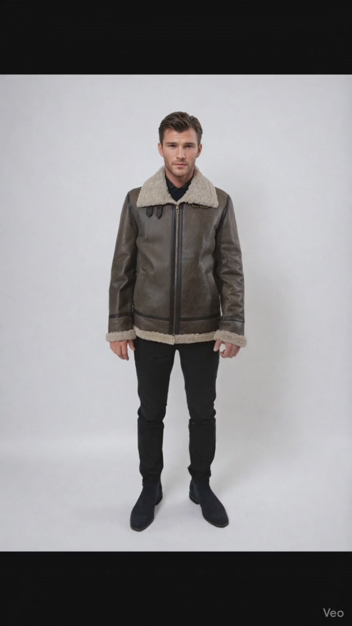 Edward, 68 cm. - Krage - Coolt lamm - Man - Mörkbrun