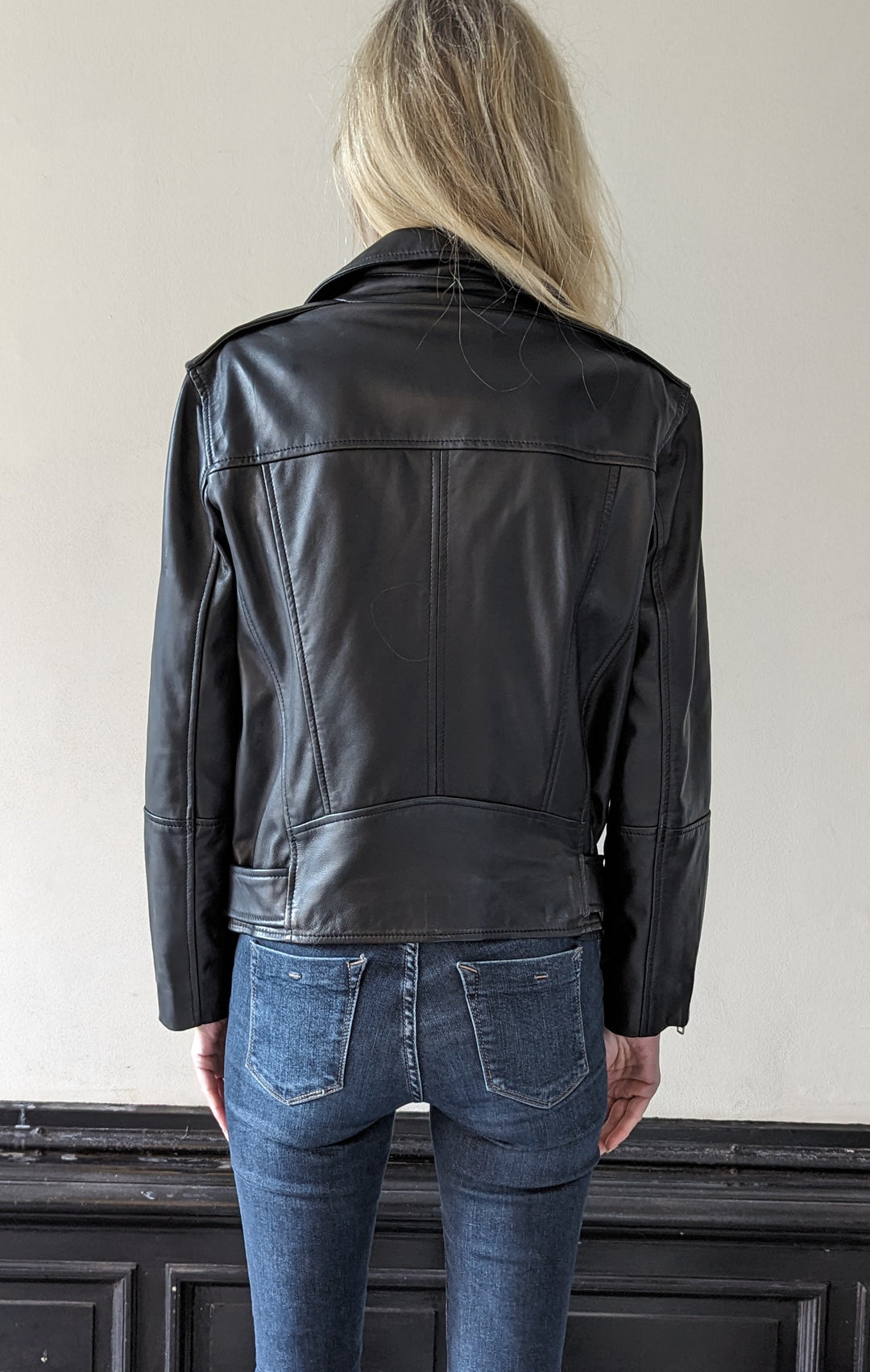 PS-58 Womens Jacket - Lamb Porto Leather - Women - Black