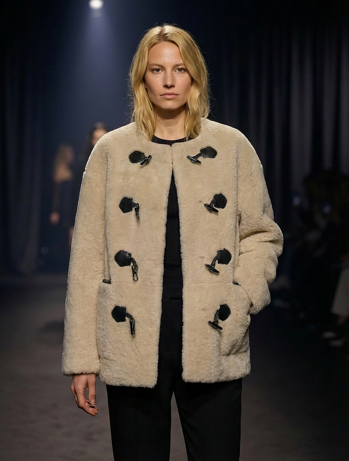 Ila, 65 cm. - Lockigt lamm - Dam - Beige