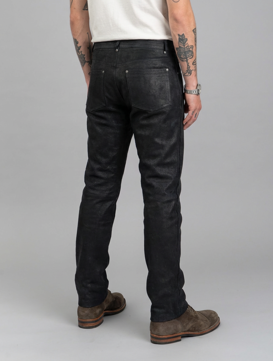 Jack Trouser - Lamb Skipper Leather - Man - Brown