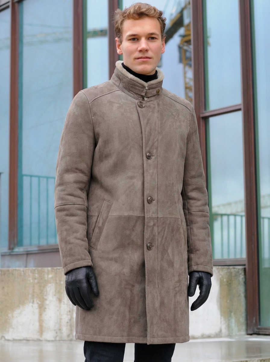 Carlo, 100 cm. - Krave - Ruskindslam - Mand - Mørk eg