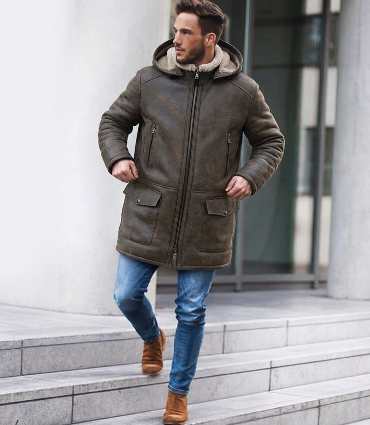 Iago, 85 cm. - Nappa Lamb Crack - Mand - Kamel