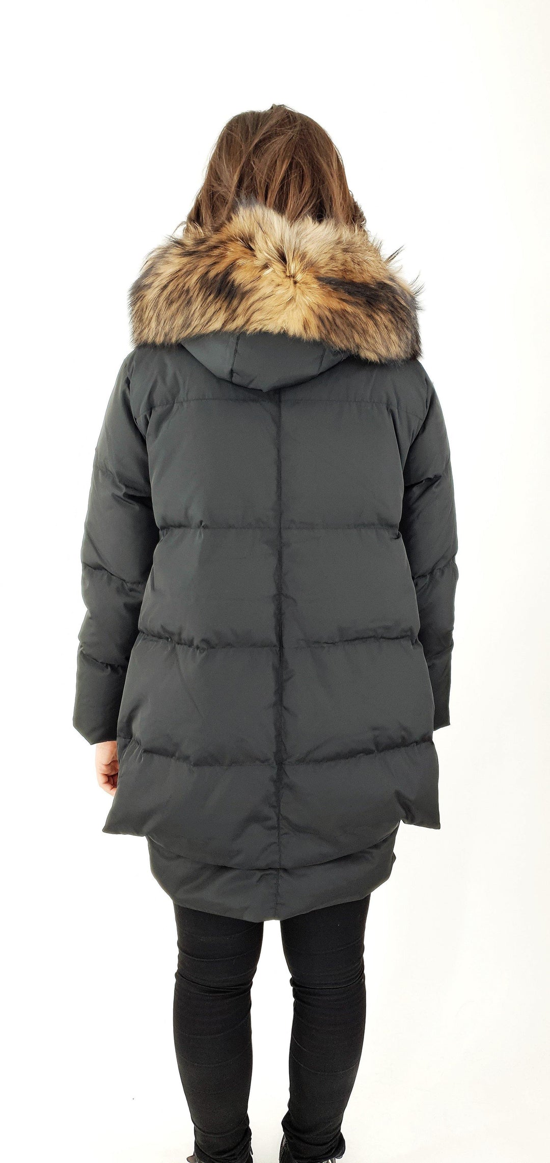 Michelle 2, 90 cm. - Hood - Down - Women - Black - Down - Women - Michelle 2, 90 cm. - Hood - Down - Women - Black - Stampe Pels