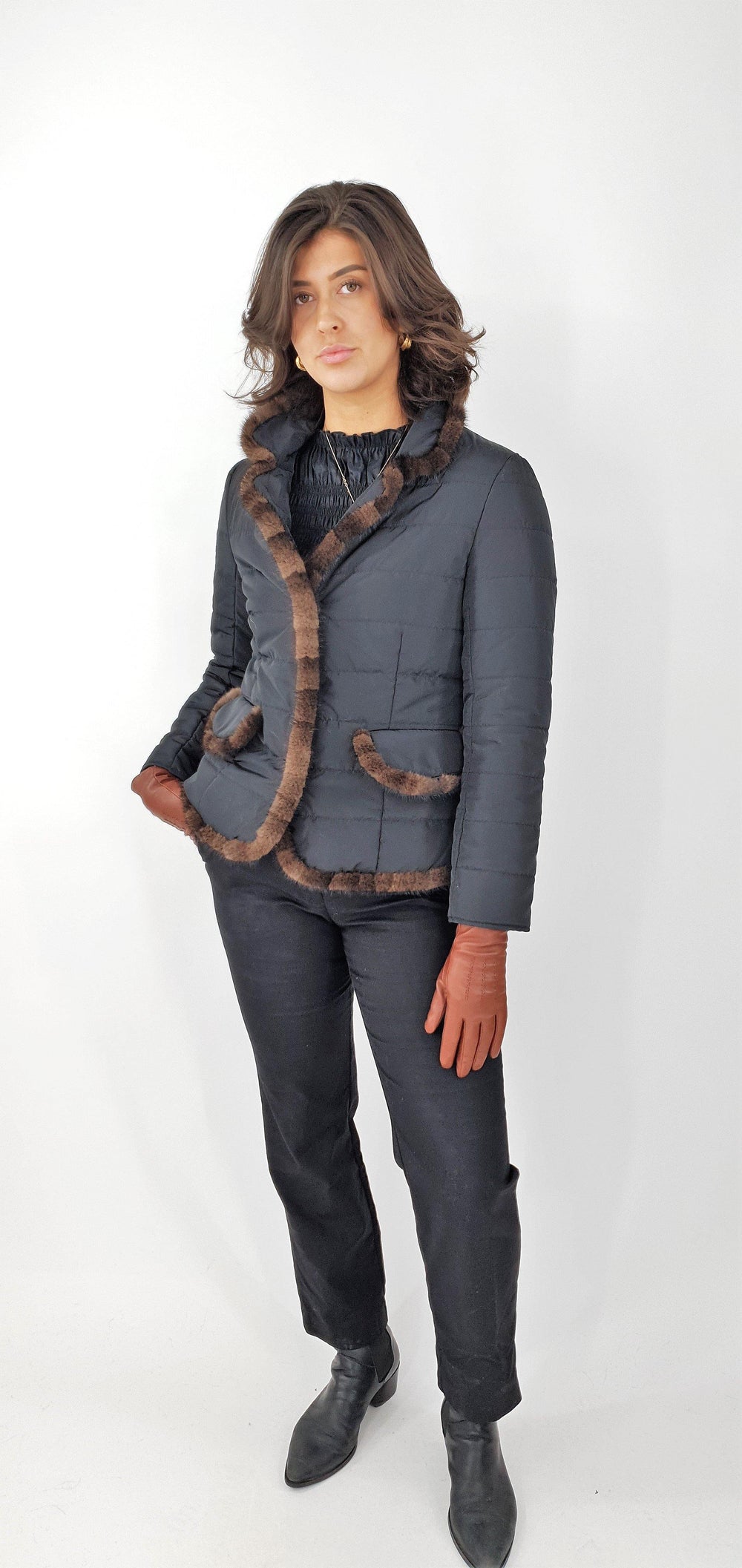 Devalina, 63 cm. - Textile - Women - Black - Textile - Women - Devalina, 63 cm. - Textile - Women - Black - Stampe Pels