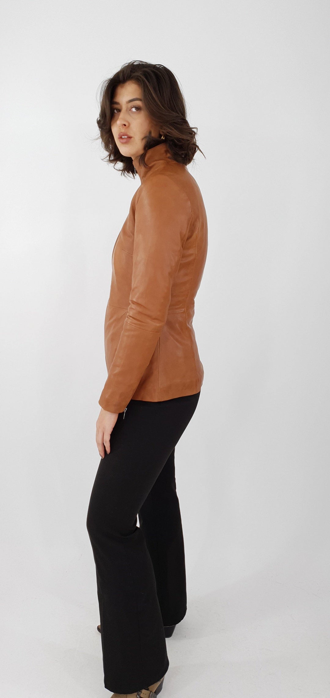 Karina - Lamb Thick Dace Leather -Women - French Tan - Lamb Thick Dace Leather -Women - Karina - Lamb Thick Dace Leather -Women - French Tan - Stampe Pels