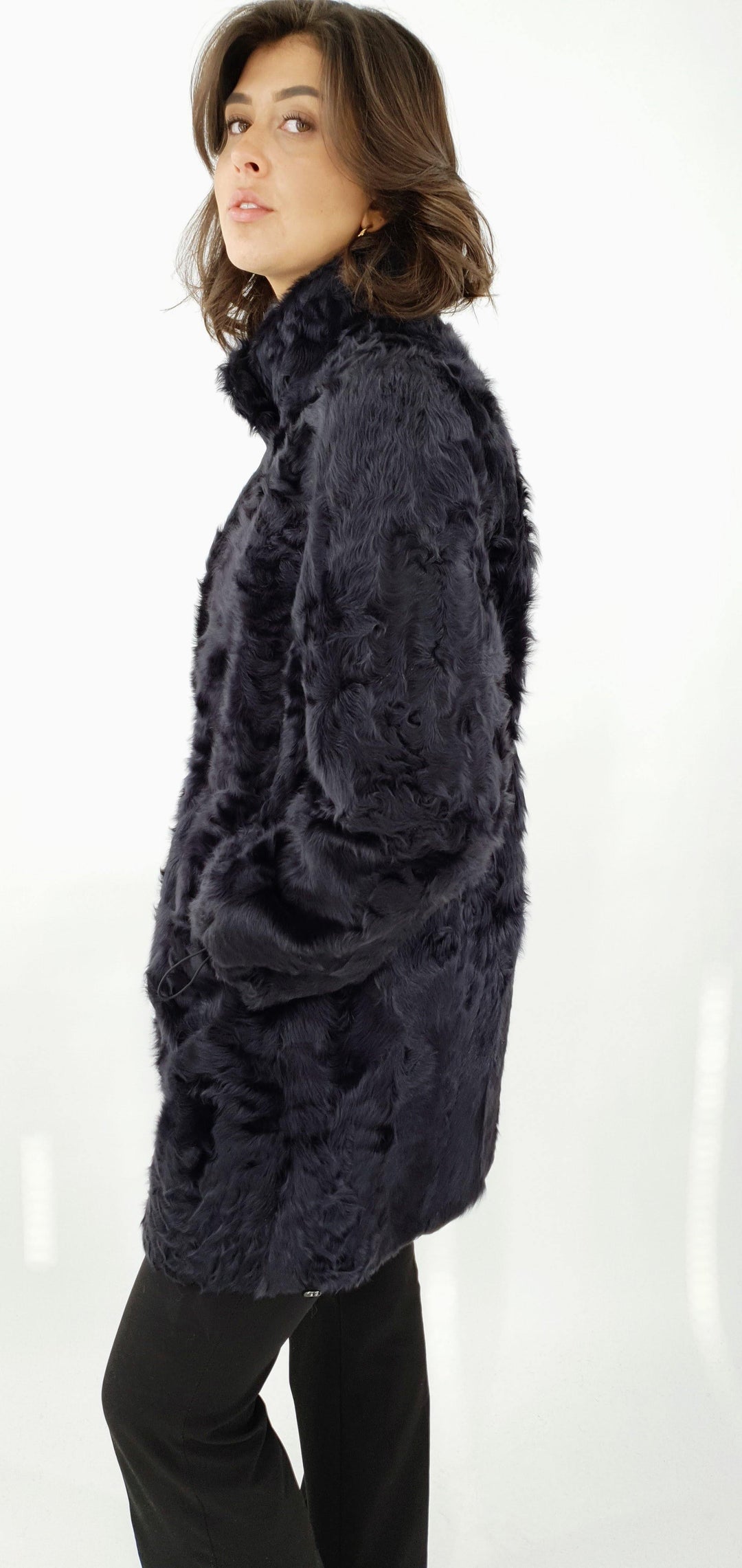 Deauville, 85 cm. - Collar - Silk Lamb - Women - Segred Grey - Tianjin Lamb - Women - Deauville, 85 cm. - Collar - Silk Lamb - Women - Segred Grey - Stampe Pels