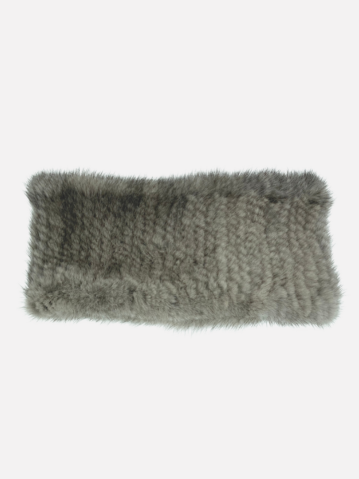 Pandebånd i grå mink pels