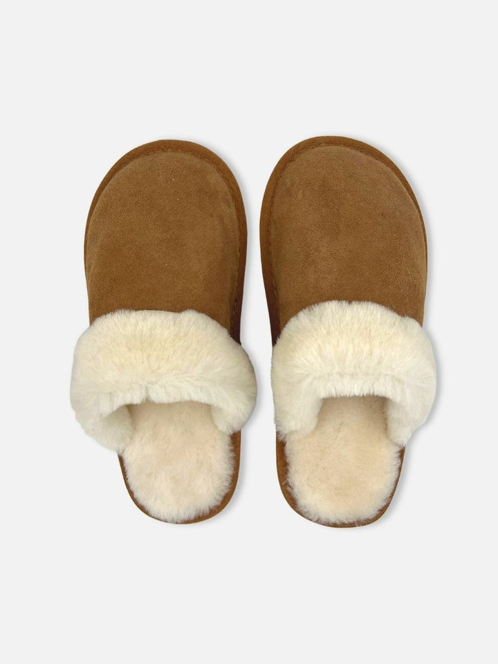 ZXS-602 Slippers - Suede Lamb - Accesories - Camel