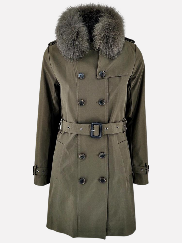 Trench coat model Daisy 90 cm. - kvinde - army
