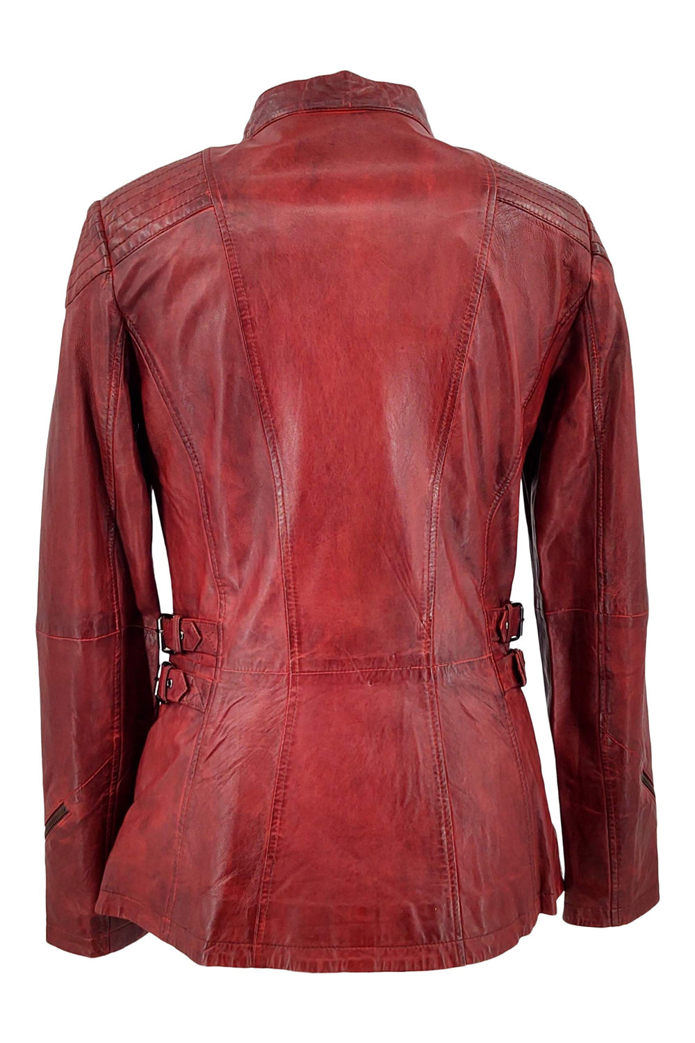 Floyd - Lamb Copper Leather - Women - Red / Læder Skinds Jakke - Levinsky - Kvinde | STAMPE PELS