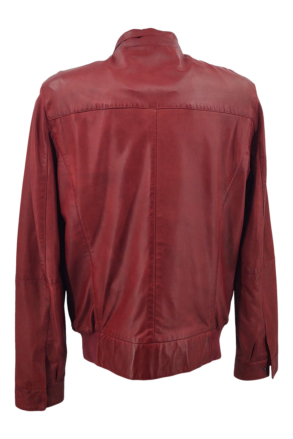 Nelson - Lamb Glove Leather - Man - Red / Læderjakke | STAMPE PELS