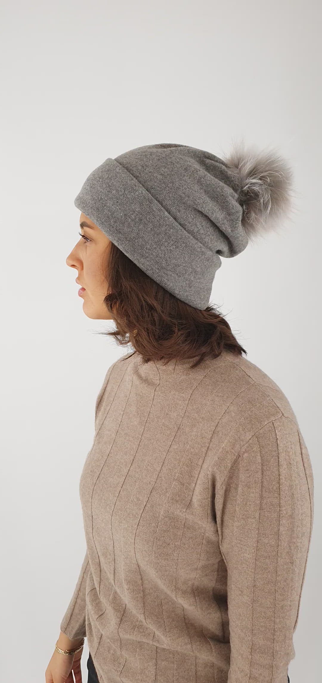 Jersey Beany Hat / Shawl - Accesories - Grey