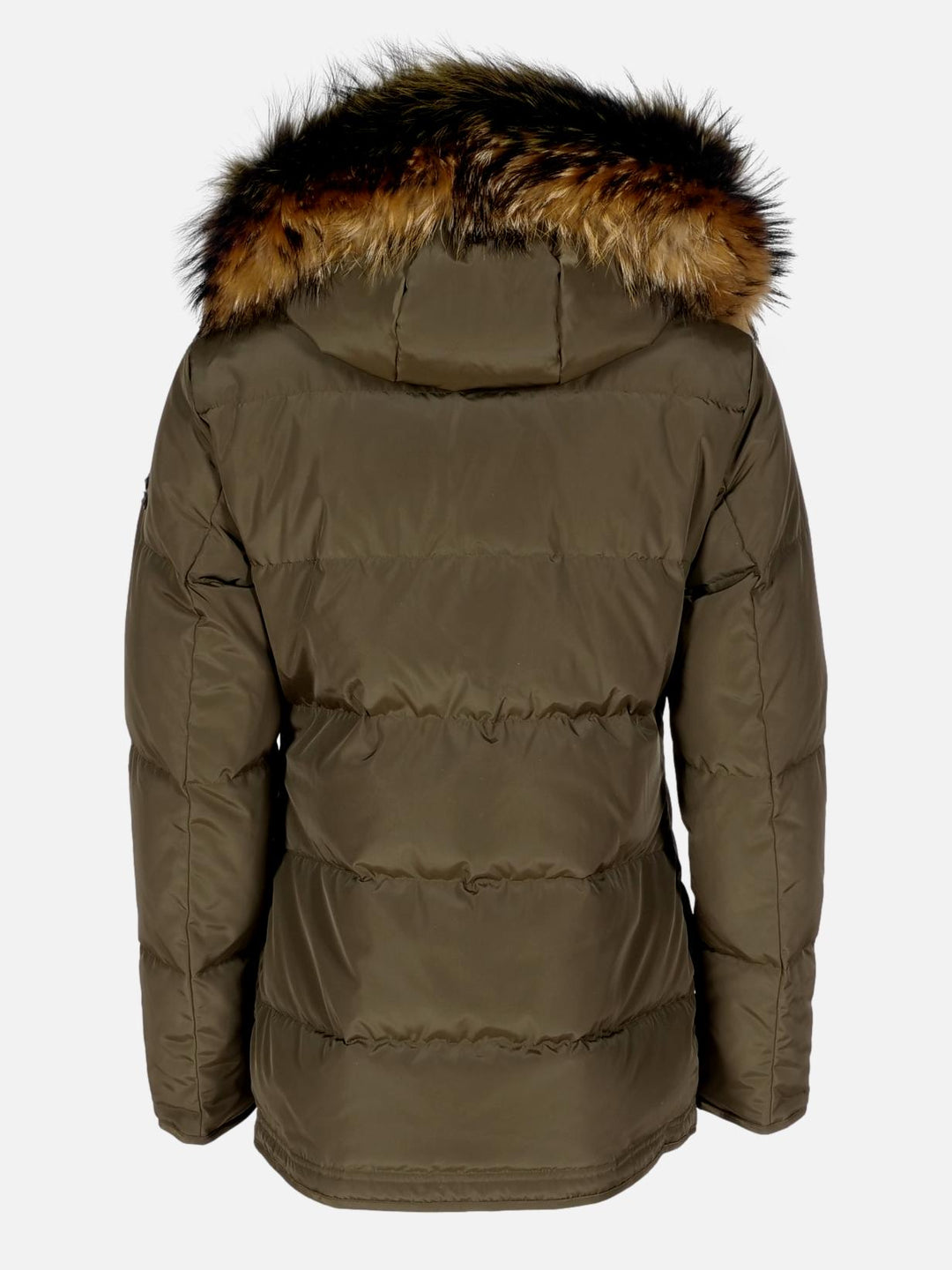 Golumà, 75 cm.  - Cappuccio -100% piumino - Donna - Militare