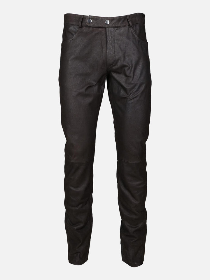 Buffalo Leather trousers - Men - Brown