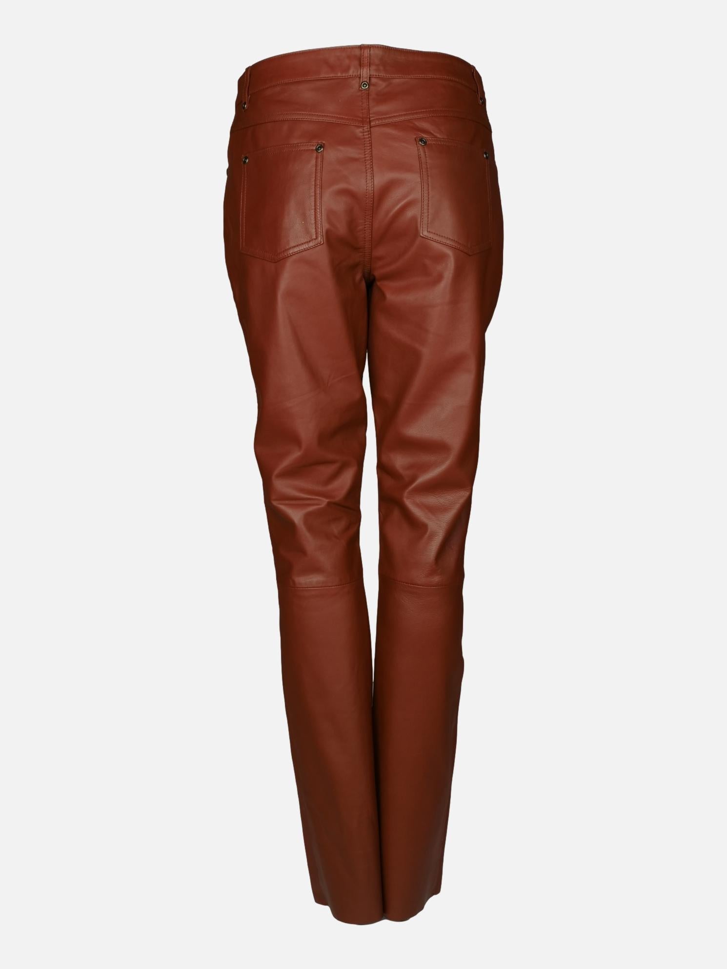 Faux leather trousers Color brown - RESERVED - WS018-88X