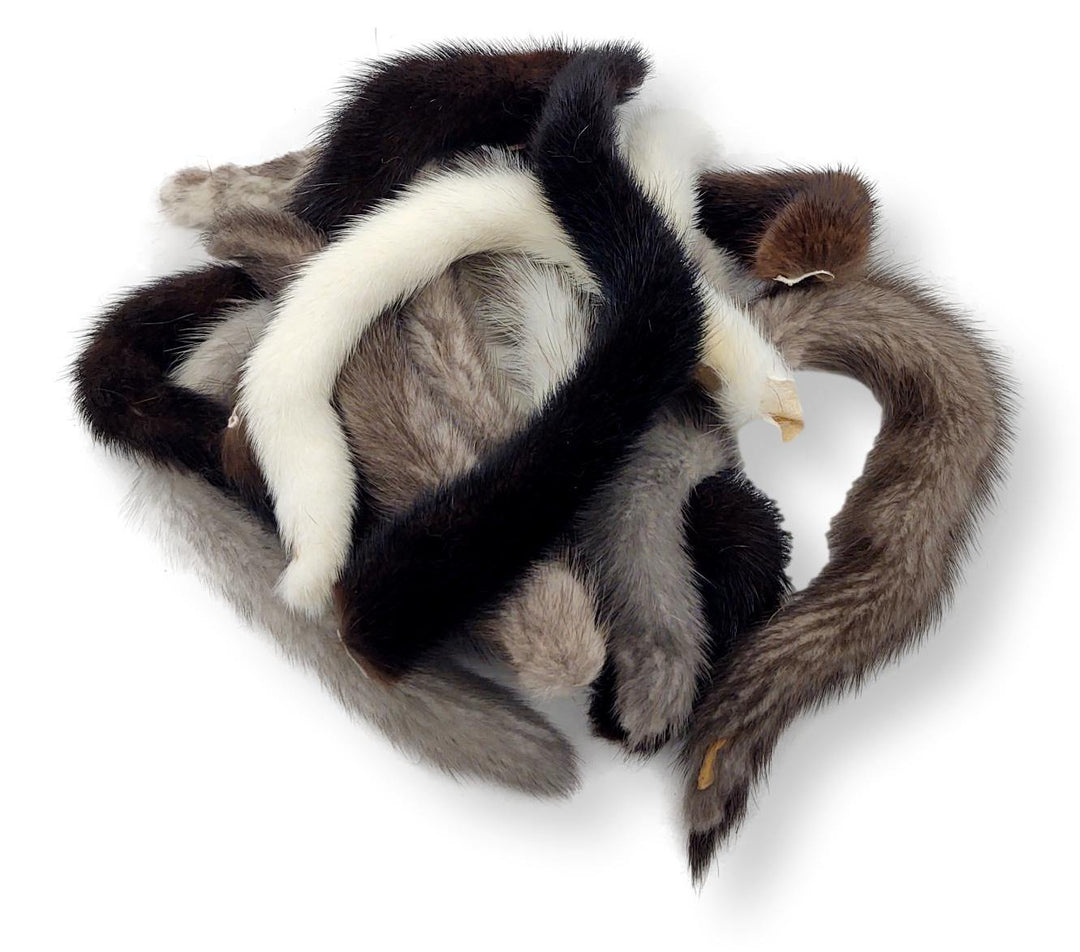 Mink Tails mixed colours - Stampe Pels