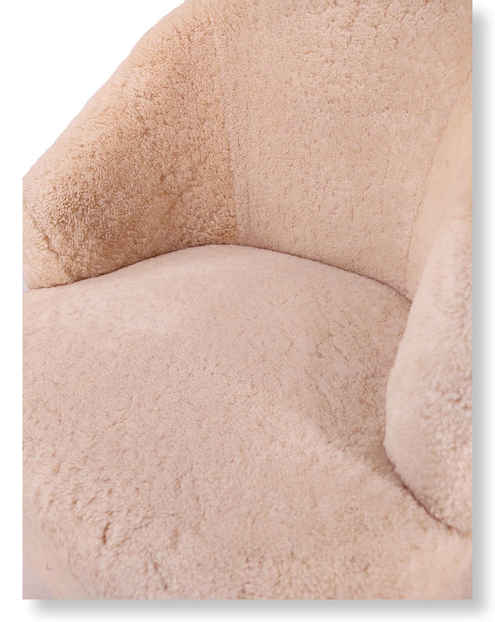 Lammeskindsstol Levinsky stol nr. 1 - Beige