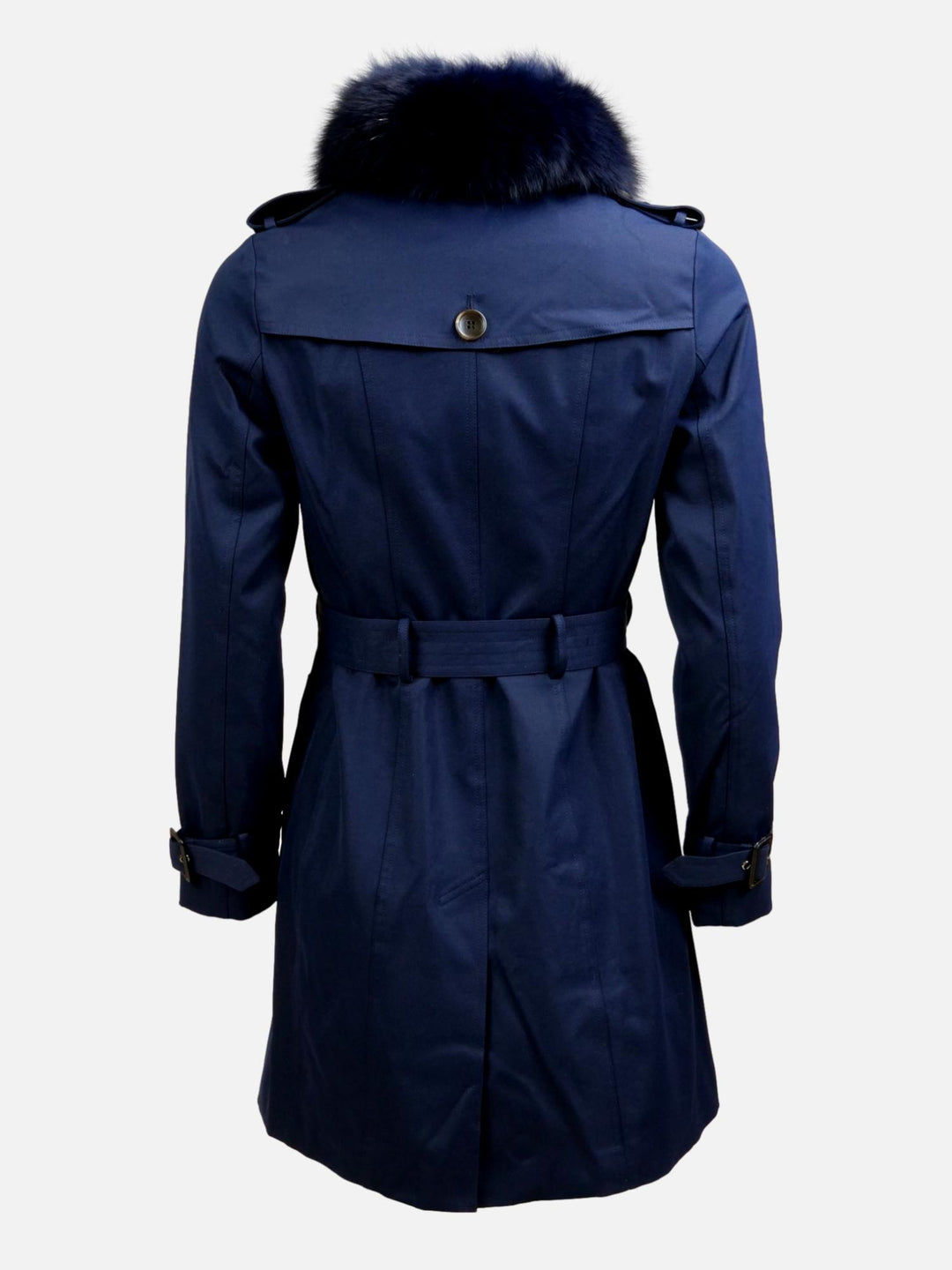 Gänseblümchen-Trenchcoat, 90 cm. - Kragen - Textil - Damen - Navy