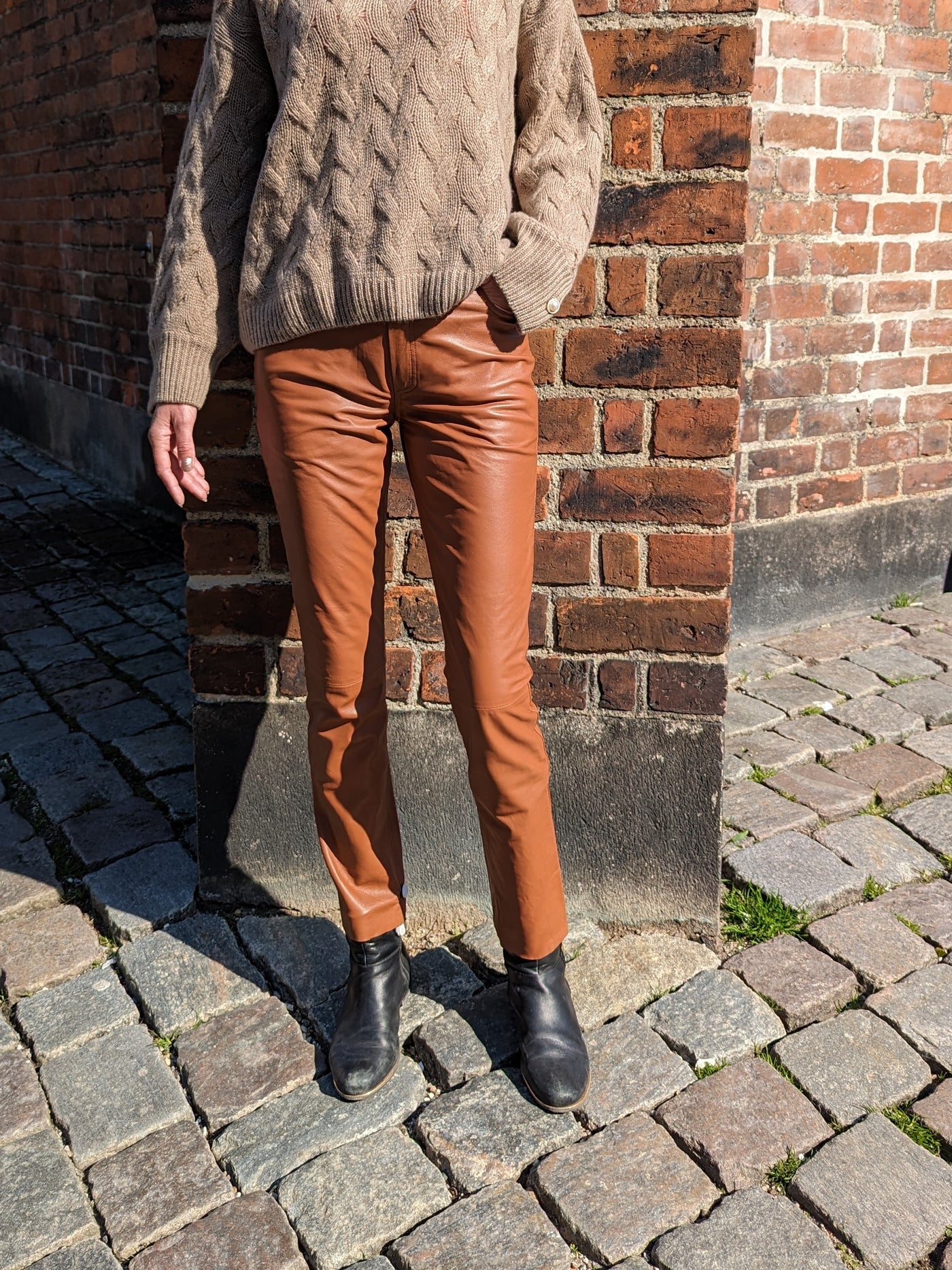 Jill - Læder bukser - - – Stampe Denmark
