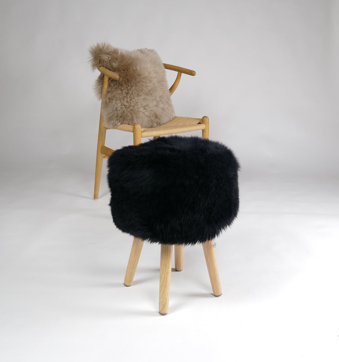 Sheepskin Chair - New Zeeland Sheep Skin - Accesorries - Black